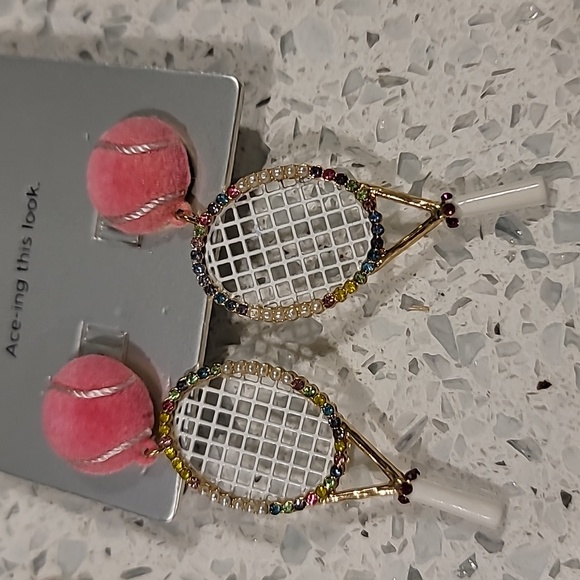 New tennis earring and necklace set - Picture 2 of 3